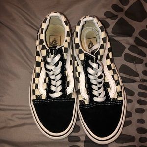 old school checkered vans